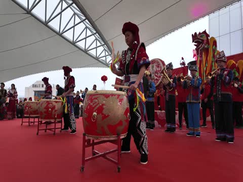 元宵 临武 舞龙  大会 表演 春节 习俗