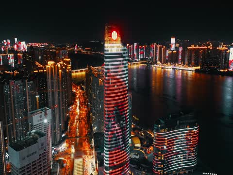 长沙北辰三角洲航拍 湖南湘江 长沙晚霞 长沙日落 长沙城市地标 长沙航拍 长沙三馆一厅 长沙沿江风光 城市夜景 灯光秀 夜晚 建筑夜景 城市灯光 长沙城市夜景