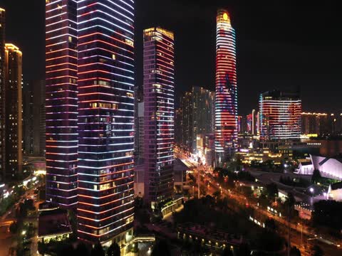 长沙北辰三角洲航拍 湖南湘江 长沙晚霞 长沙日落 长沙城市地标 长沙航拍 长沙三馆一厅 长沙沿江风光 城市夜景 灯光秀 夜晚 建筑夜景 城市灯光 长沙城市夜景